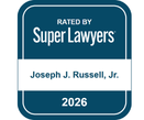 Rated by Super Lawyers 2026 - Joseph J. Russell, Jr. 131x109